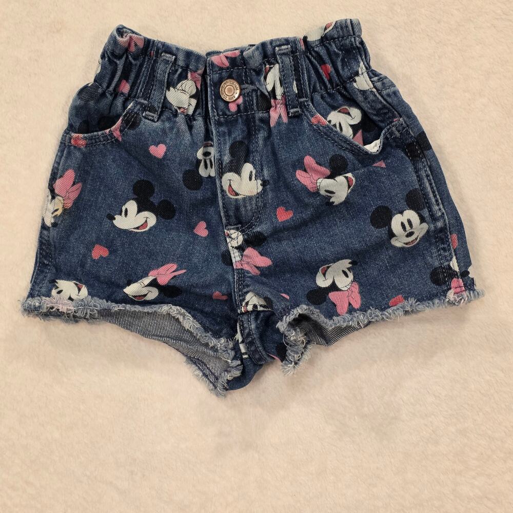 Disney Baby Gap Mickey Mouse Little Girls Shorts Size 2